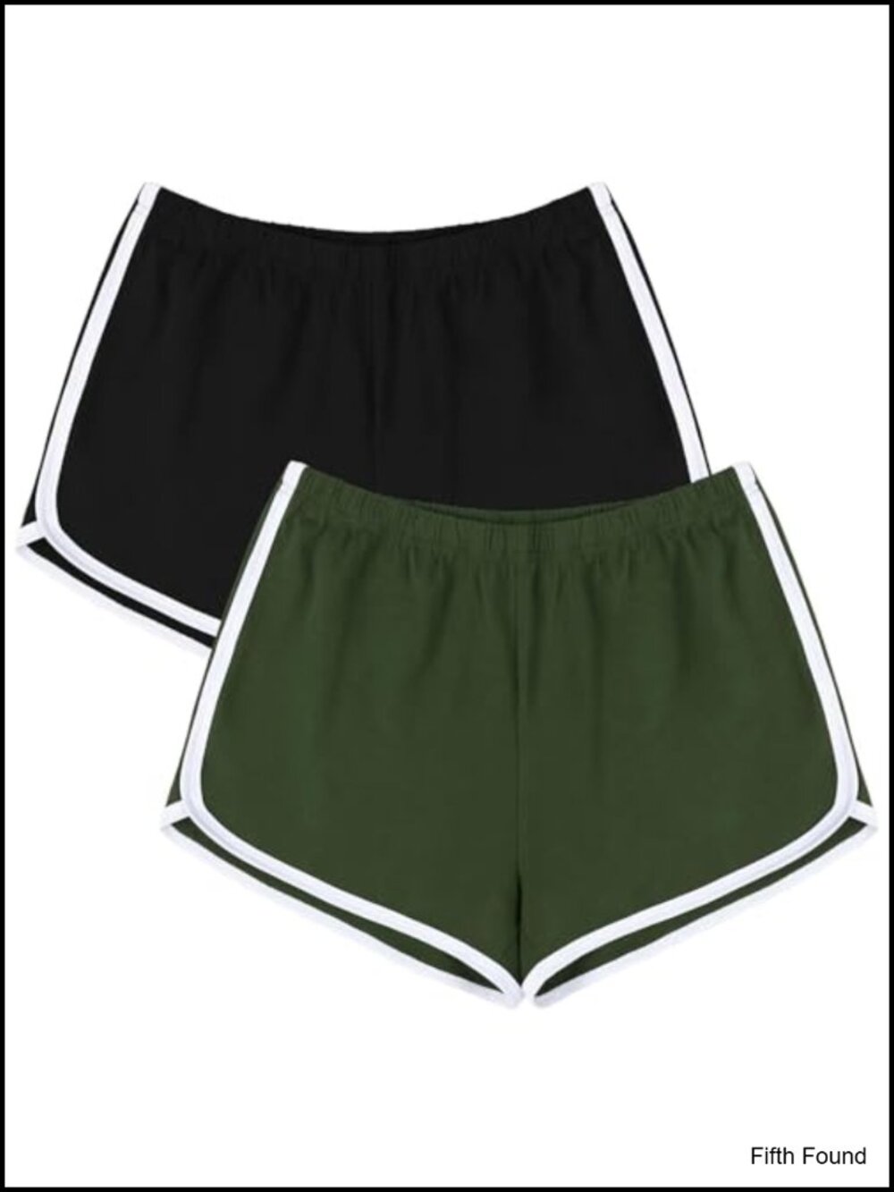 Cotton Spandex Athletic Shorts For Women Pack Of 2 Yoga Running